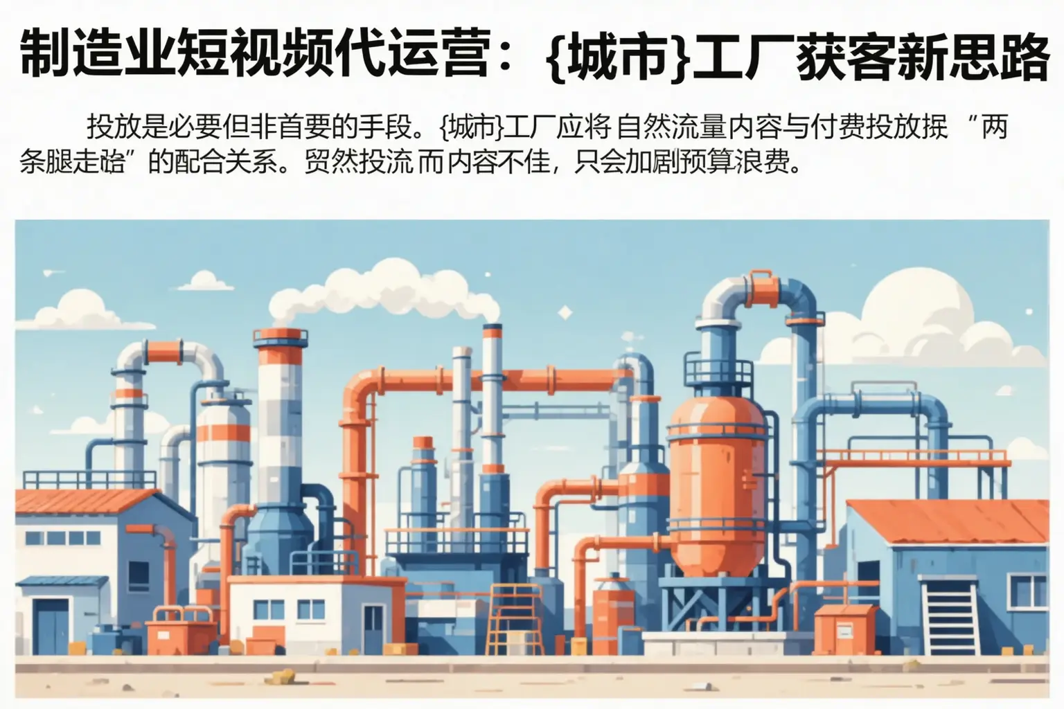 制造业短视频代运营：淮滨工厂获客新思路